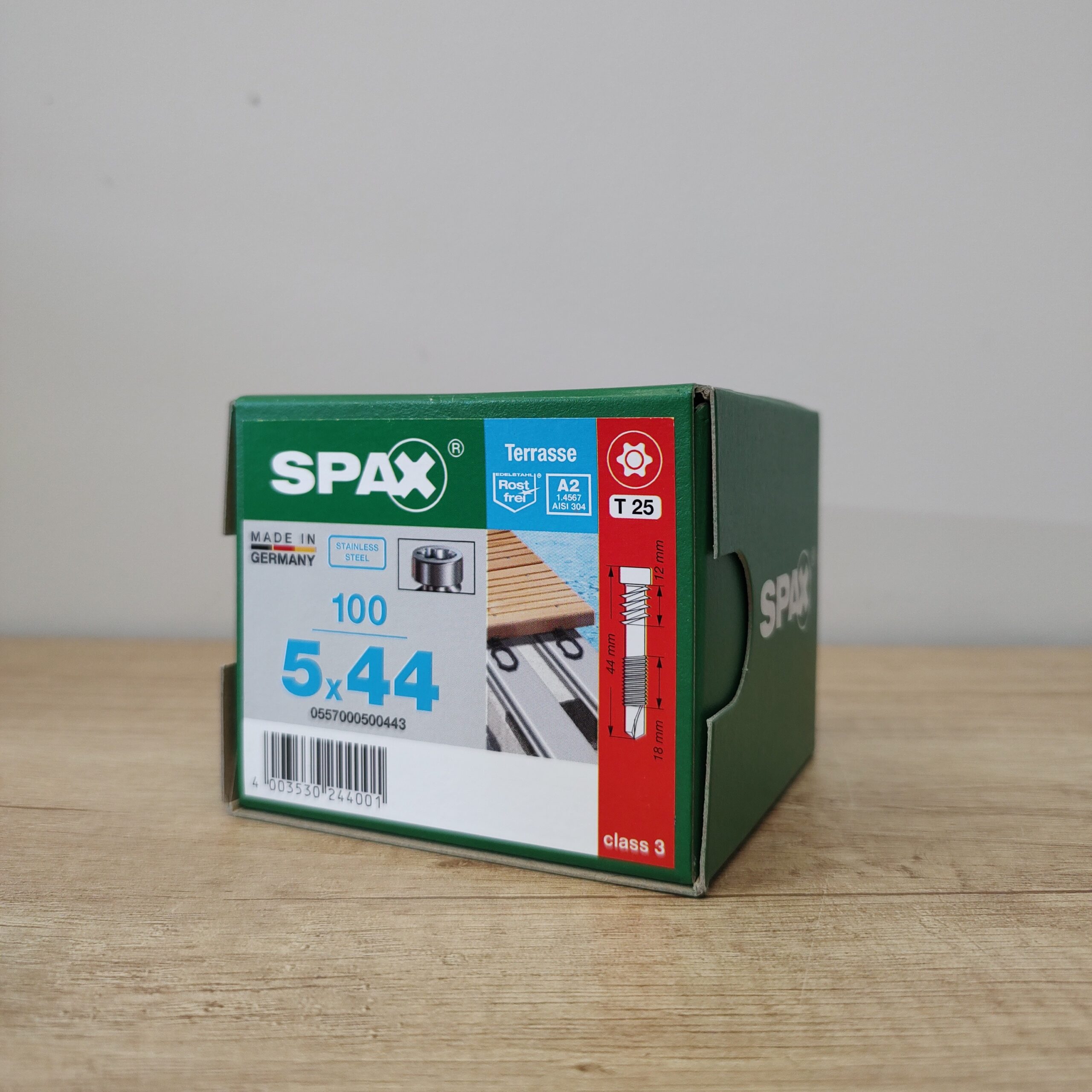 Wkręty tarasowe do aluminium Spax 5x44 [mm] - stal A2 -100 sztuk