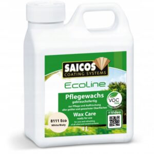 Saicos 8111 ECO WAX CARE - ŚRODEK DO KONSERWACJI PODŁOGI - BIAŁY - 1L