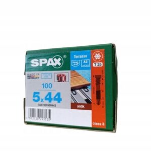 Spax ALU 5x44 - Wkręty tarasowe ze stali nierdzewnej A2 - Złote - 100 sztuk