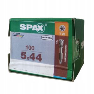Spax 5x44 [mm] - Wkręty tarasowe z powłoką DELTA SEAL - SREBRNE